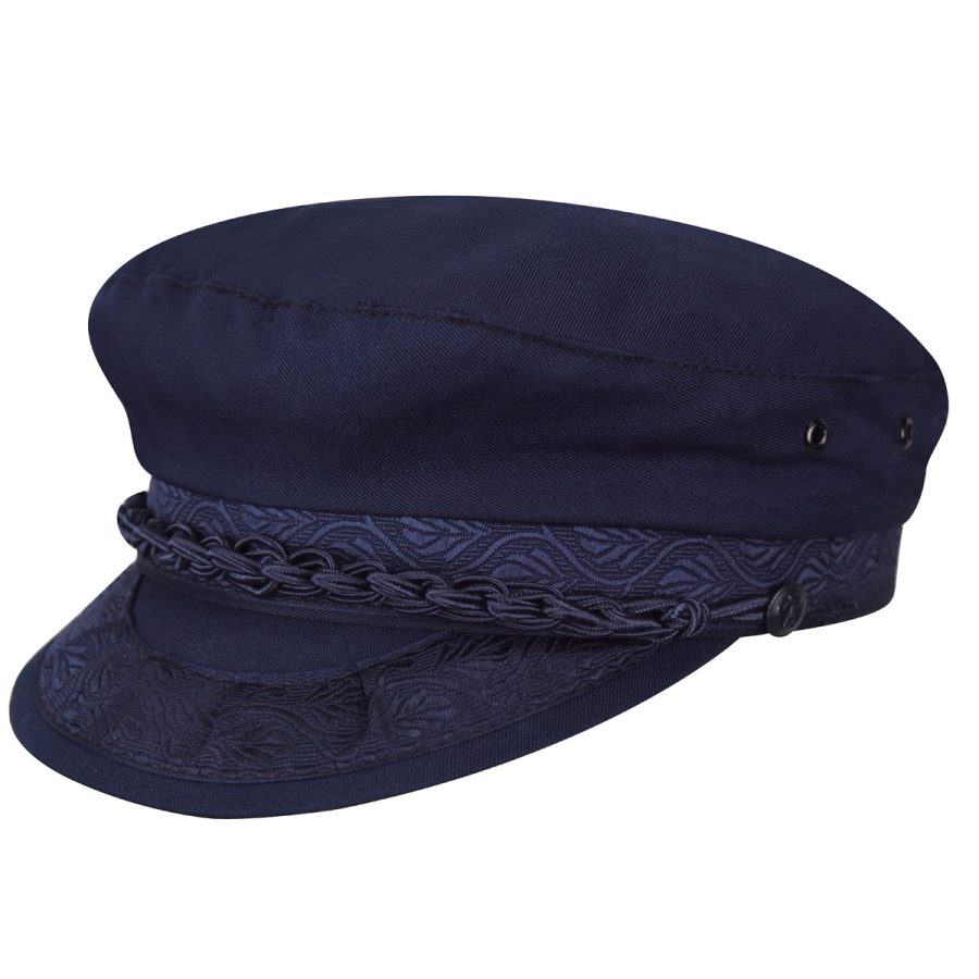 Authentic Greek Cotton Cap - Navy/6 3/4