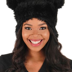 Black Bear Plush Costume Hat