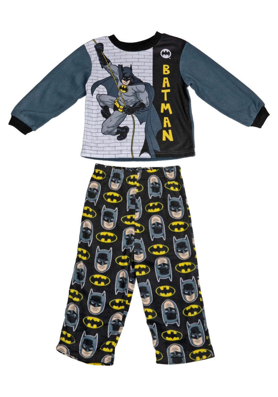 Boy's Toddler Batman Hero Action Pajama Set