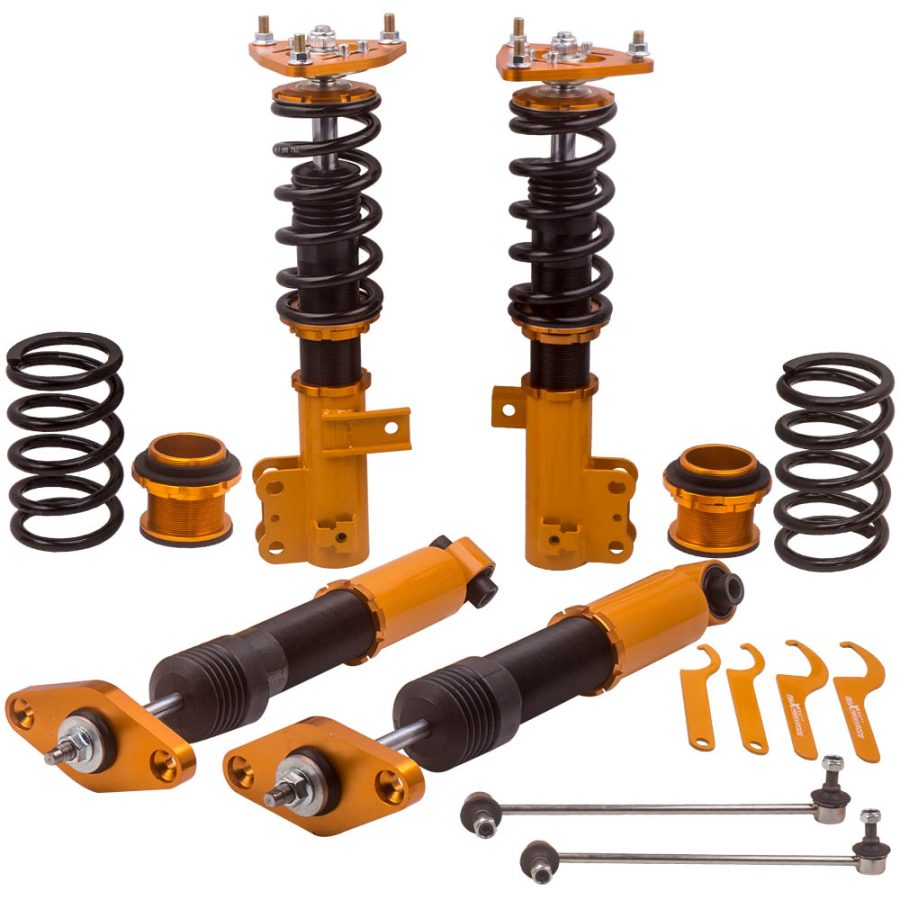 Coilovers Set compatible for Hyundai Genesis Coupe 2-Door 2010-16 Shock Absorber Adj Height lowering kit