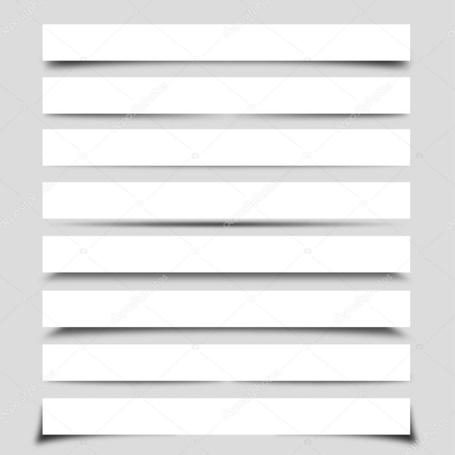 Collection of Vector Box Shadows