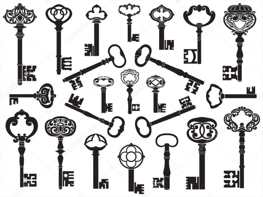 Collection of antique keys