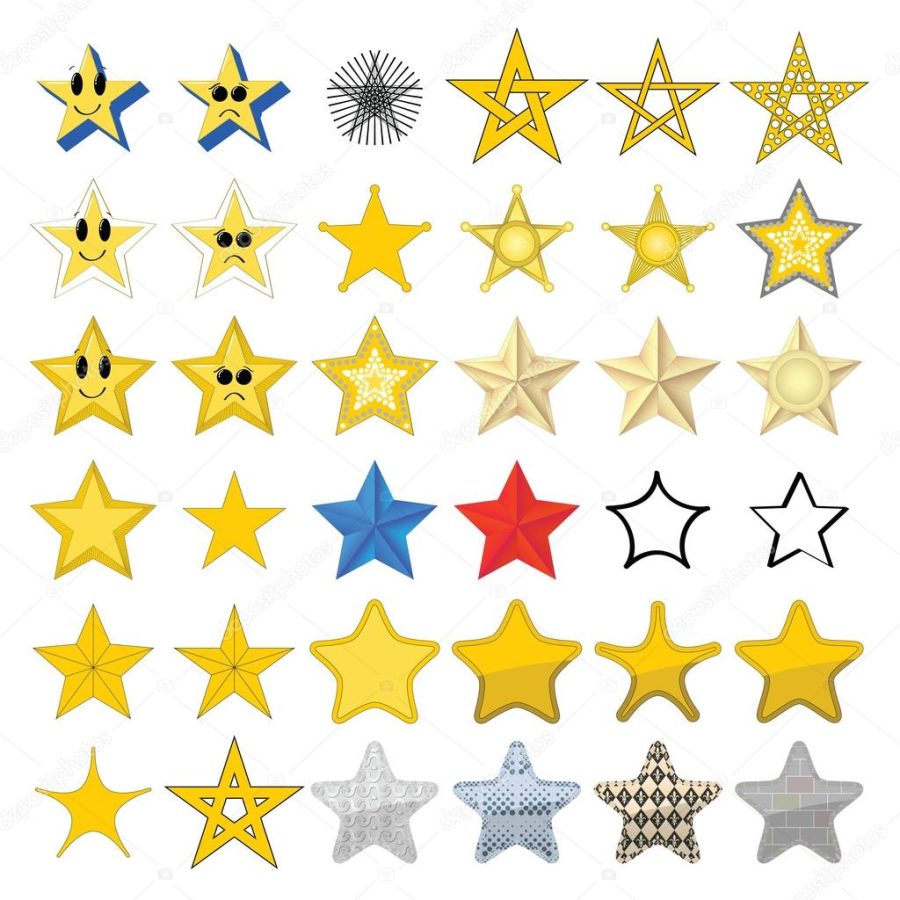 Collection of different stars