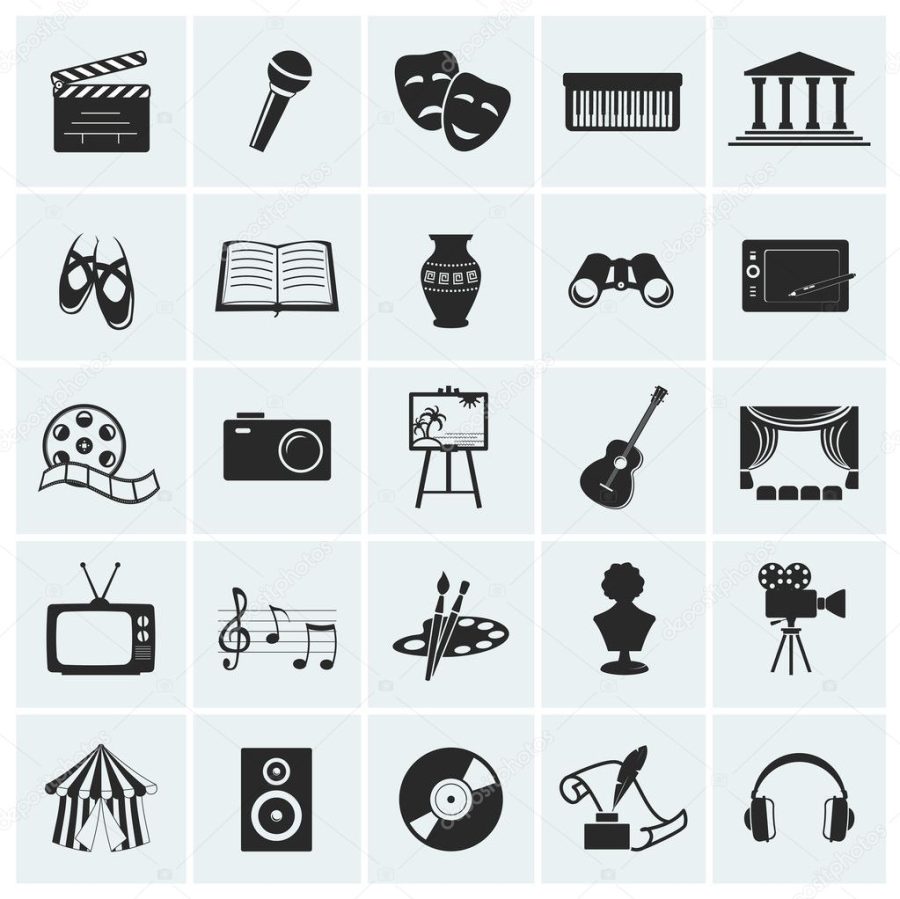 Collection of vector arts icons.