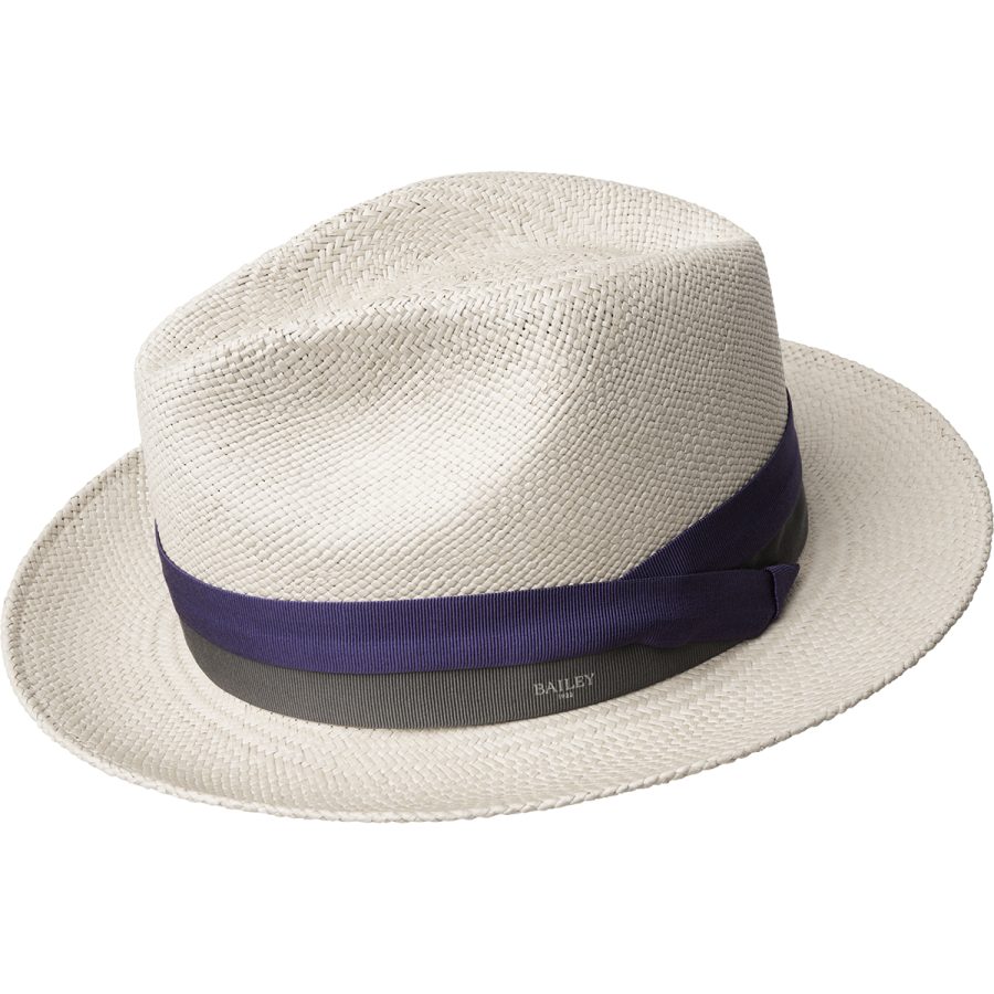 Cuban Panama Fedora - Pale Grey / L