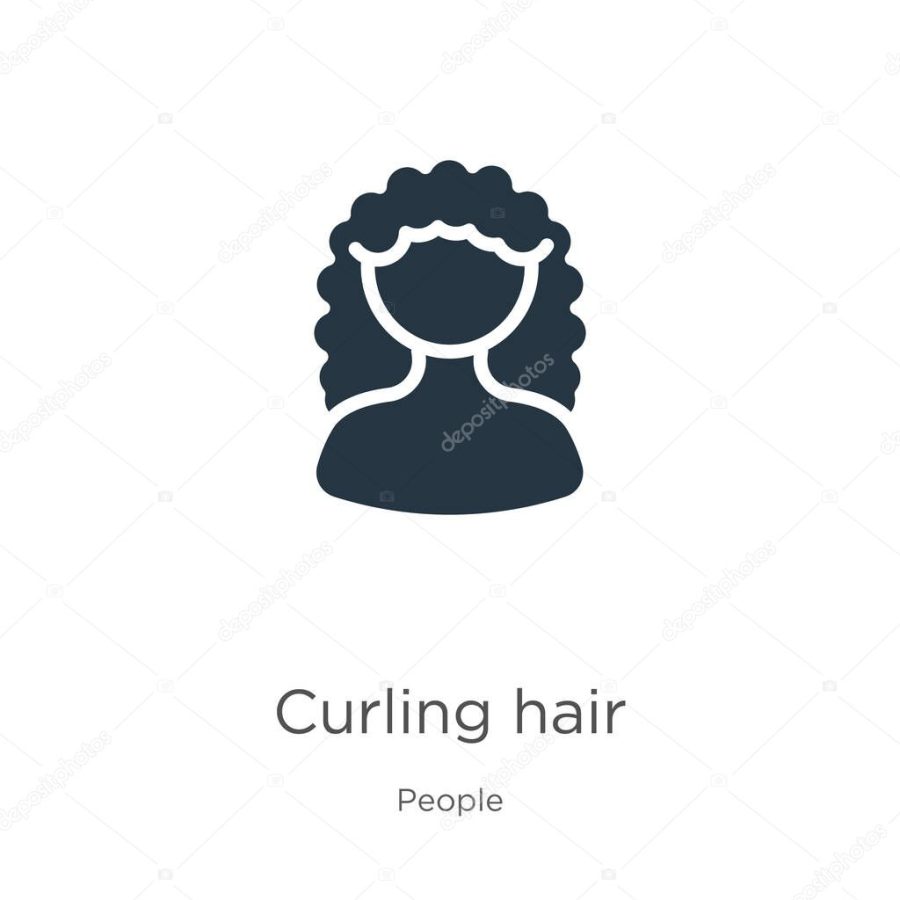 Curling hair icon vector. Trendy flat curling hair icon from people collection isolated on white background. Vector illustration can be used for web and mobile graphic design, logo, eps10