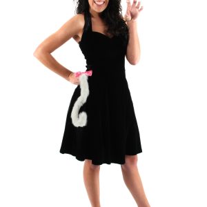 Cute White Kitty Ears & Tail Costume Accessory Set