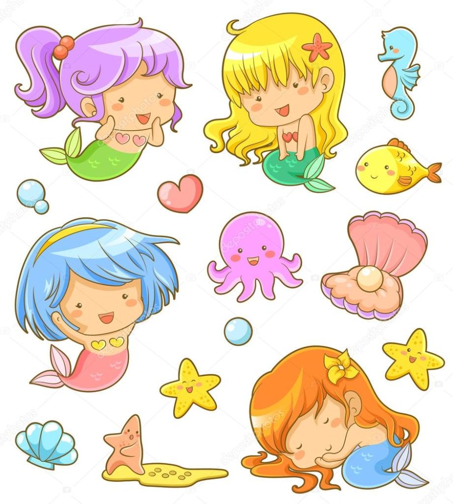 Cute mermaids collection