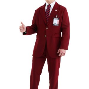 Deluxe Ron Burgundy Costume Suit