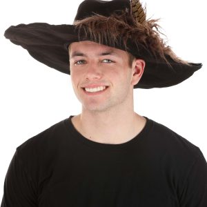 Disney Adult Barbossa Pirate Costume Hat with Feather