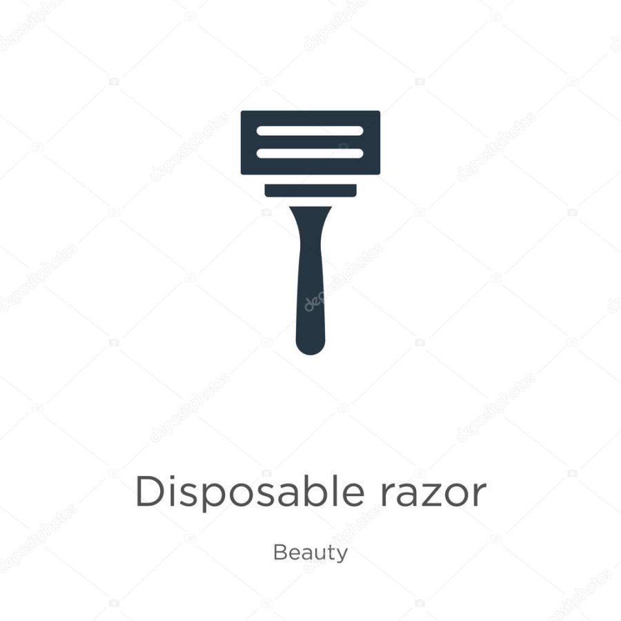 Disposable razor icon vector. Trendy flat disposable razor icon from beauty collection isolated on white background. Vector illustration can be used for web and mobile graphic design, logo, eps10