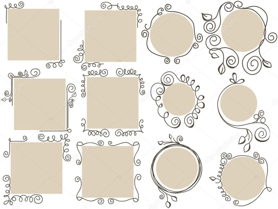 Doodle frames collection