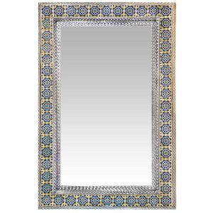 Extra Large Talavera Tile Mirror Frame - Natural Finish