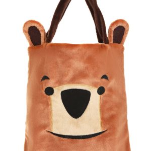 Fuzzy Brown Bear Treat Bag