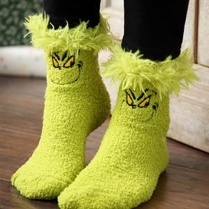 Fuzzy Socks Grinch