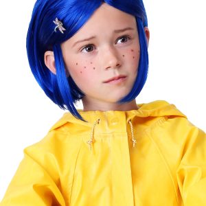 Girl's Coraline Blue Costume Wig