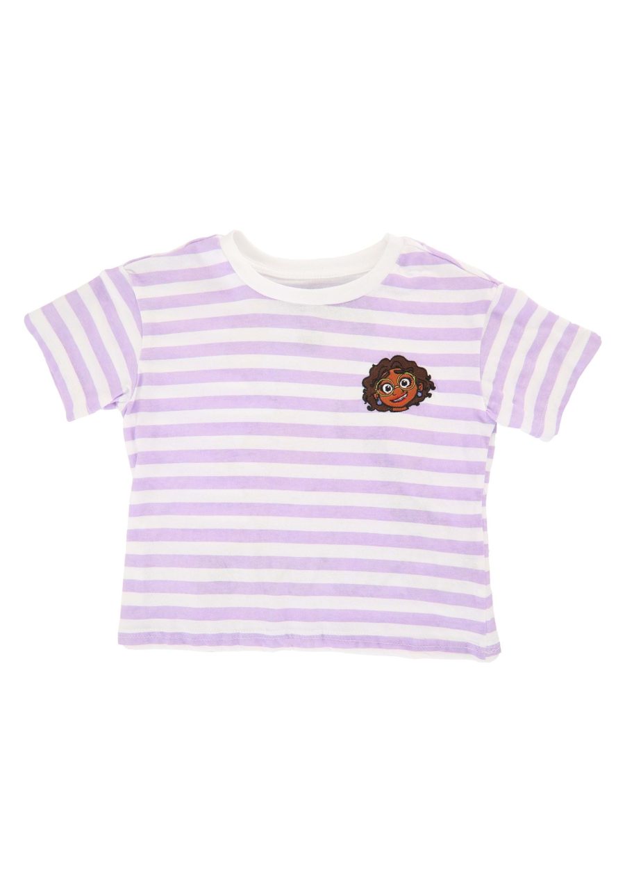 Girl's Encanto Embroidered Striped Shirt