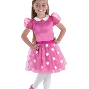 Girl's Pink Minnie Mouse Dress Costume