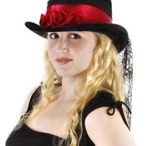 Gothic Rose Top Costume Hat