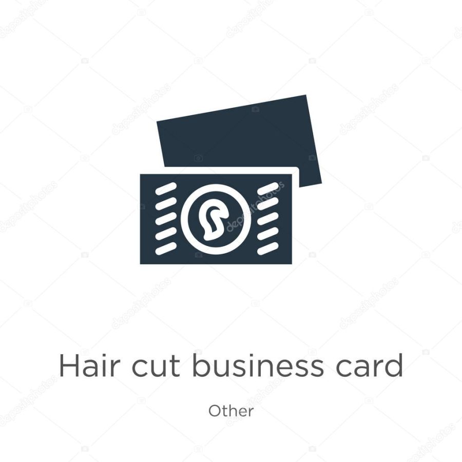 Hair cut business card icon vector. Trendy flat hair cut business card icon from other collection isolated on white background. Vector illustration can be used for web and mobile graphic design, logo,