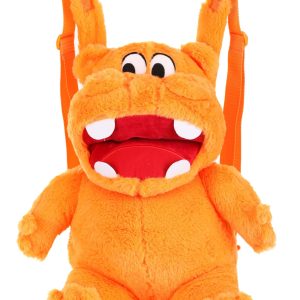 Hungry Hungry Hippos Orange Plush Backpack