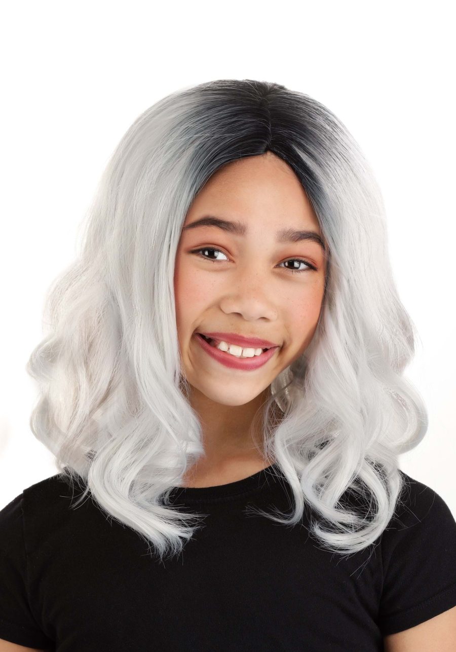 Kid's Gray Bob Wig