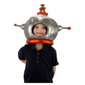 Kid's Space Robot Plush Costume Hat