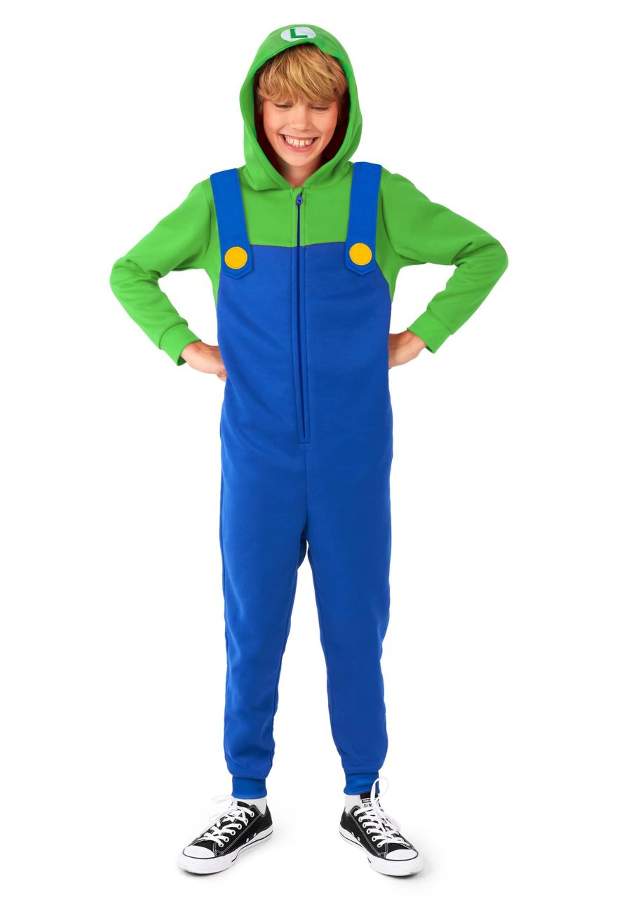 Kid's Super Mario Bros. Luigi Costume Onesie