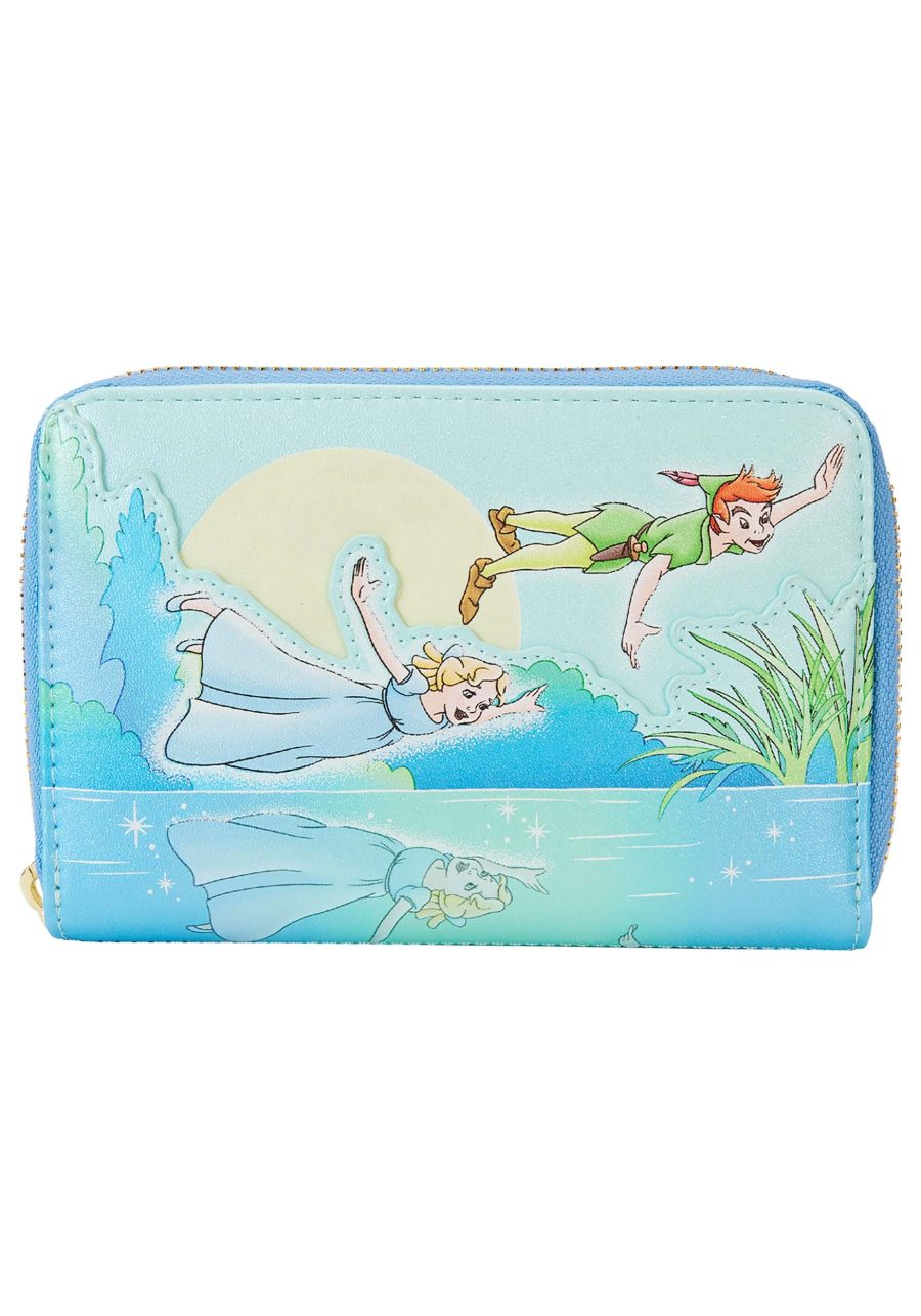 Loungefly Peter Pan You Can Fly Glow Zip Around Wallet