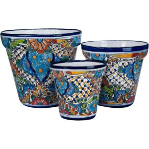 Medium Talavera Planter Set