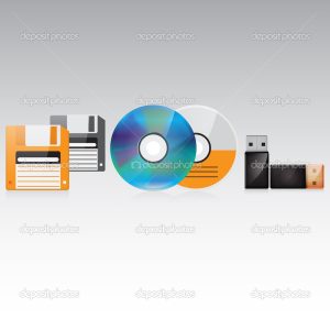 Memory storage set. Set of vector