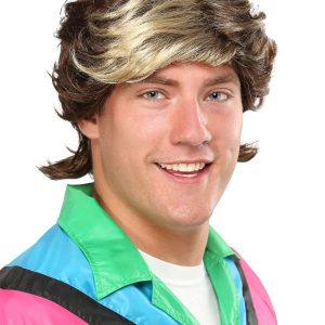 Men's 80s Highlight Costume Wig
