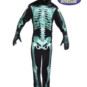 Men's Glow-in-the-Dark Skeleton Man Costume