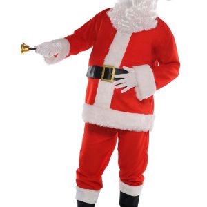 Men's Seasonal Santa Suit Pullover Costume