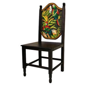Mexican Rustic Macaw Carved Chair