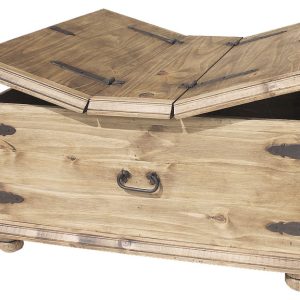Mexican Rustic Pine Coffee Table Trunk