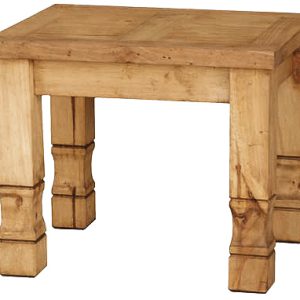 Mexican Rustic Pine Julio End Table