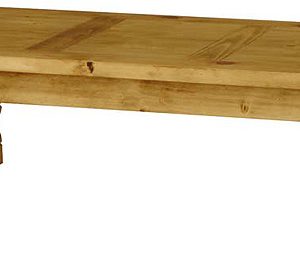 Mexican Rustic Pine Small Julio Coffee Table