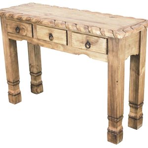 Mexican Rustic Pine Texana Console Table