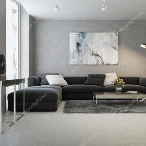 Modern interior of living room