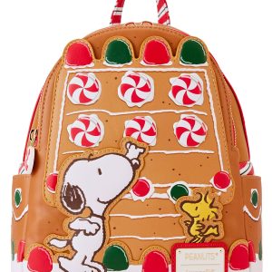 Peanuts Snoopy Gingerbread House Mini Backpack by Loungefly