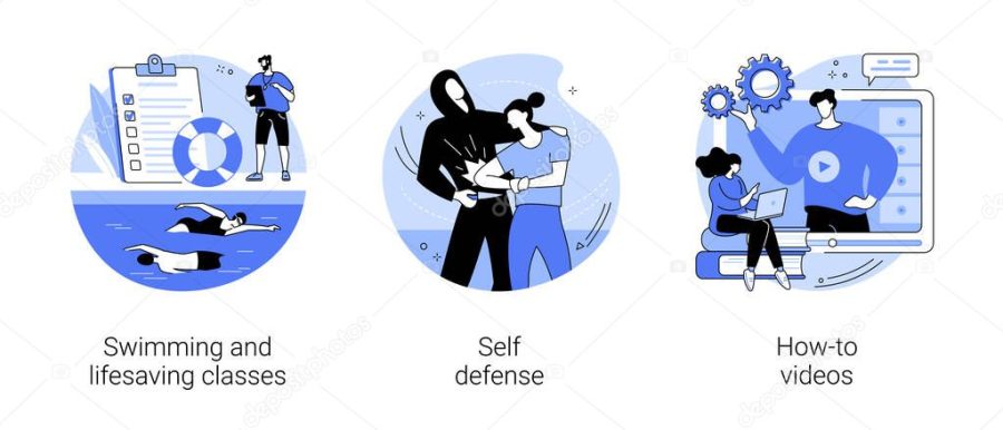 Personal training abstract concept vector illustrations.