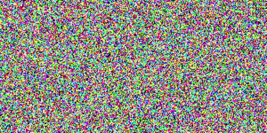 Pixel background for TV screensaver. No signal. Ripple from many squares. Colored ripples on the screen. Vector