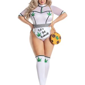 Plus Size Baked Chef Costume for Women