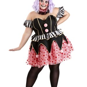 Plus Size Cupcake Clown Costume for Women