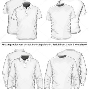 Polo-shirt and t-shirt design template