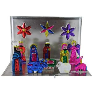 Pop-Up Tin Nativity Set
