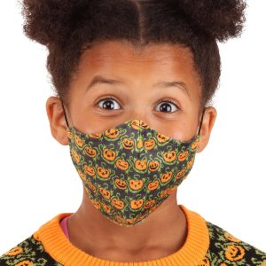 Pumpkins Sublimated Kid's Face Mask