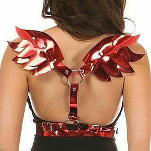 Red Metallic Devil Wings