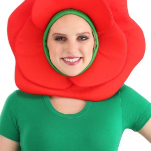 Red Rose Flower Costume Headpiece